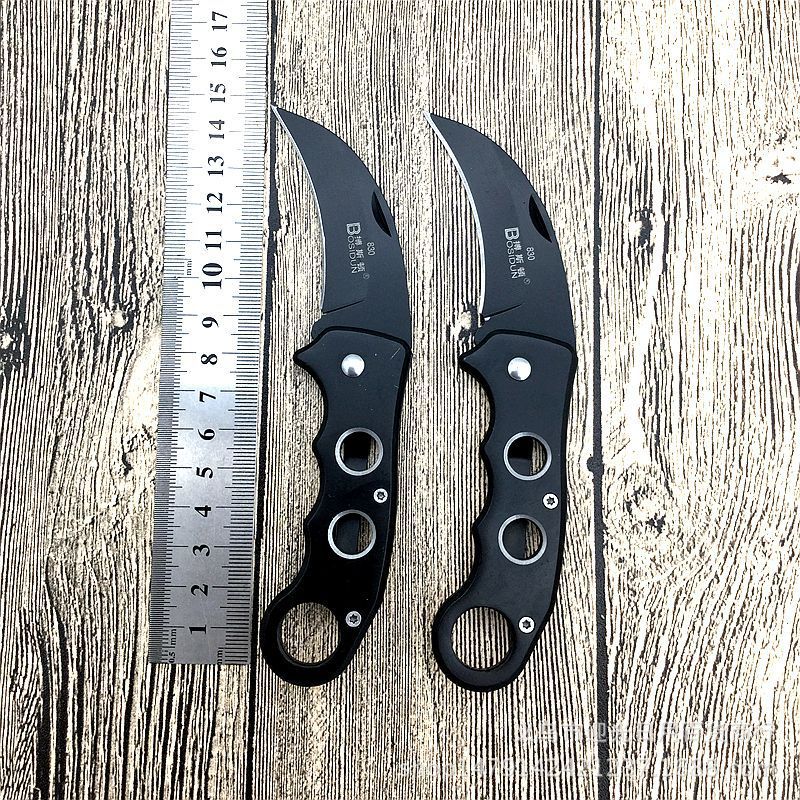 Supply Boston Portable Stainless Steel Folding Sharp Fruit Knife 10 Yuan Store Boutique Hot Sale Wholesale