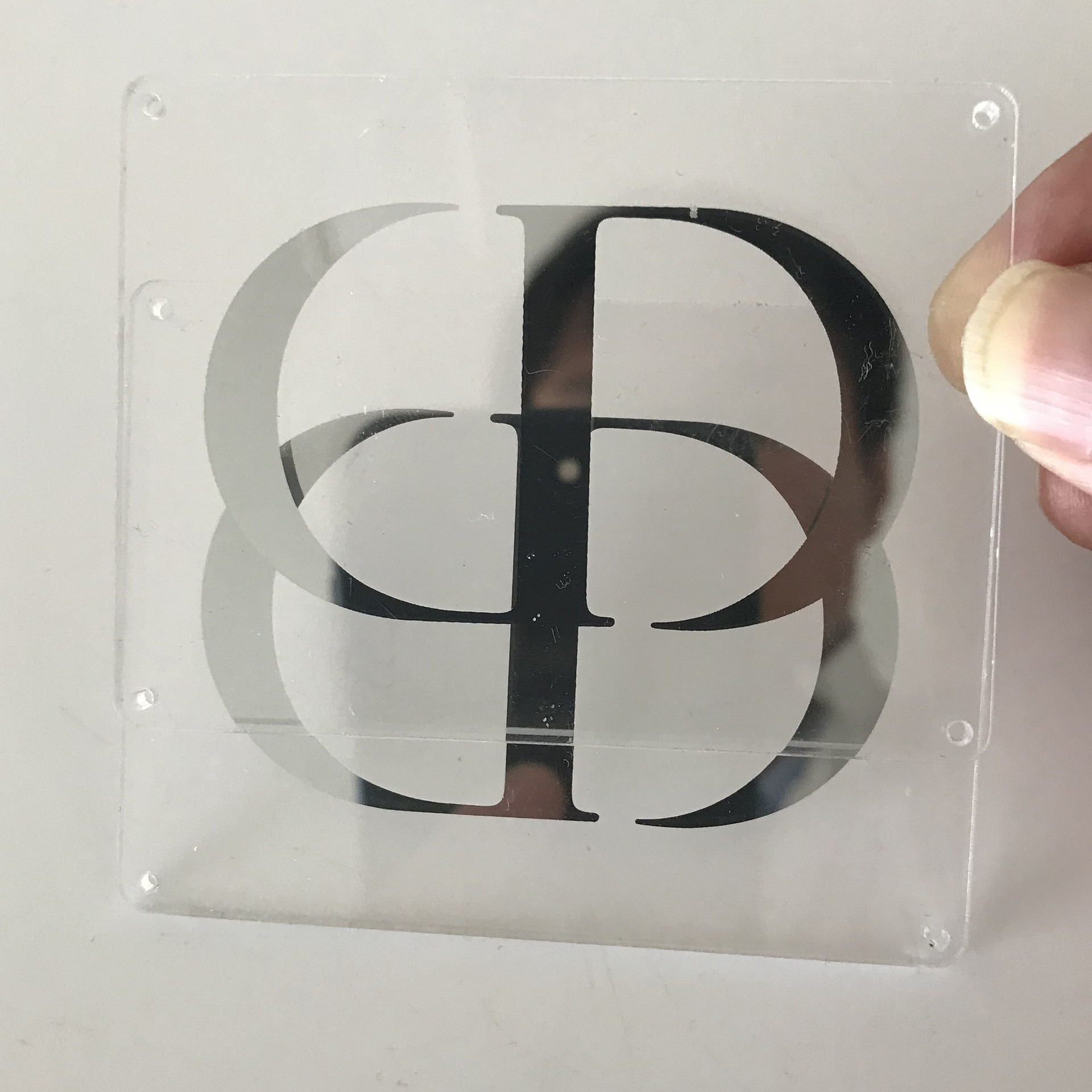 定做亚克力丝印视窗镜片 镜面面板印刷镜子效果 东莞厚街