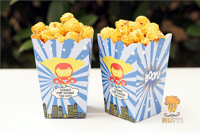 复仇者联盟 卡通派对爆米花盒6款混装 速卖通 ebay 爆款
