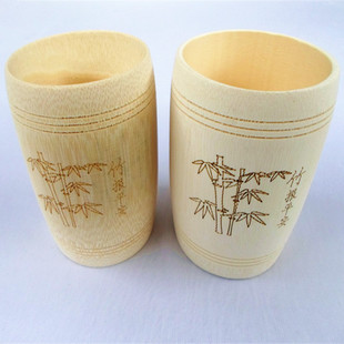 天然楠竹 竹器筒杯 环保酒杯 竹茶水杯子竹节杯 茶具 旅游工艺品