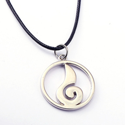 新款 火影忍者 漩涡鸣人 家族标志 封印吊坠 动漫迷项链 代发