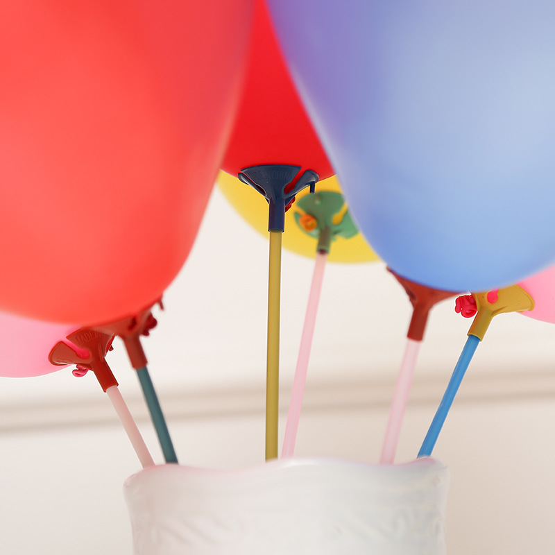 气球托杆批发婚庆节日乳胶气球托杆绑气球专用托杆气球棍