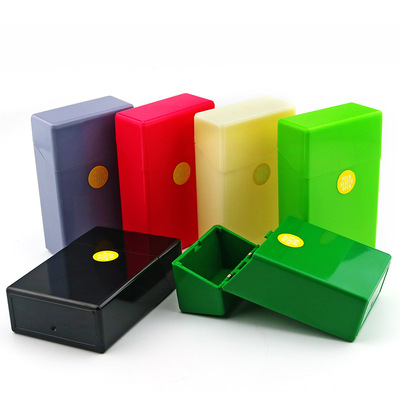 厂家直销创意个性自动开盖20支装硬壳环保塑料烟盒