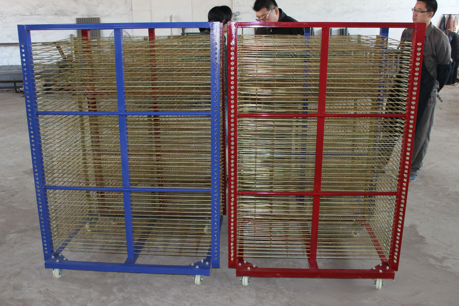 山东新锋加强型晾干架 玻璃 铁板干燥架 50层晾画架储存干燥架