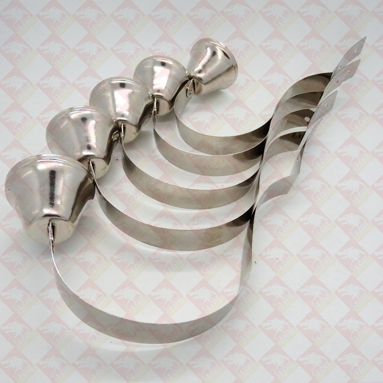 广东货源超强弹性钢支架铃铛 宠物训练门铃 铃声清脆 可定制logo