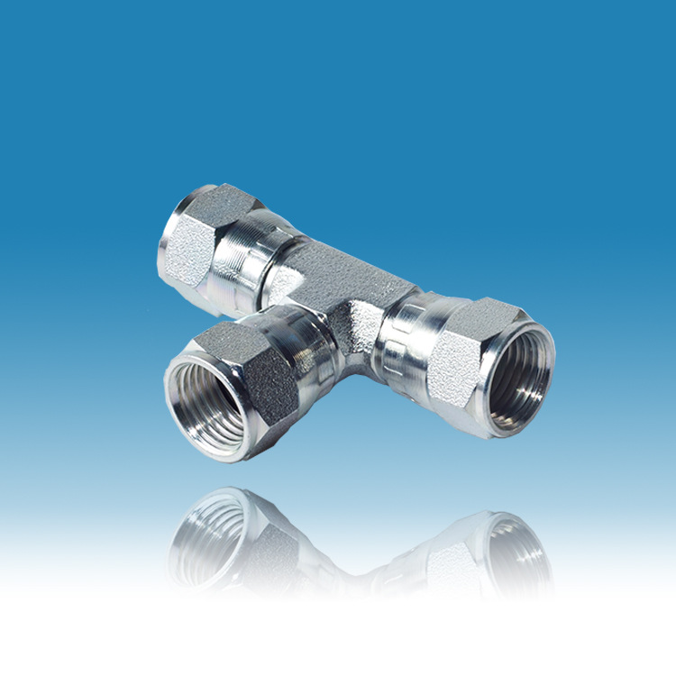 直销碳钢卡套式三通管接头 dj系列 非标定制卡套接头 液压接头