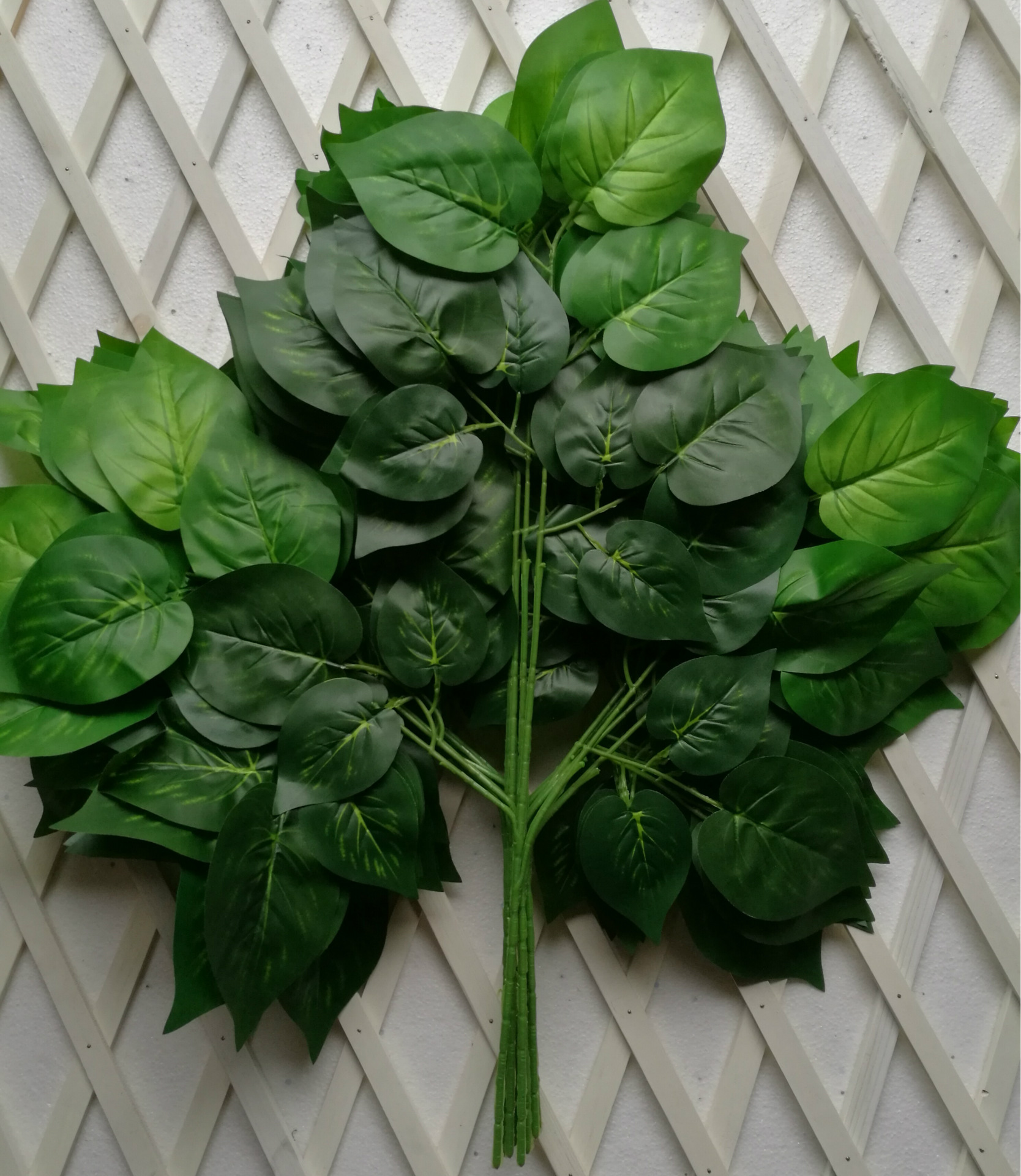 仿真大苹果叶植物墙配叶大型假树装饰藤条叶园林工程假苹果树叶