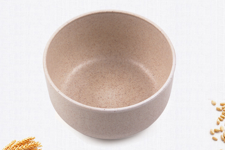小麦秸秆餐具碗 饭碗汤碗面碗 pp塑料碗餐具套装实用小礼品