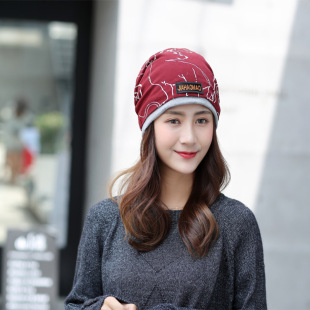女士棉 双层帽