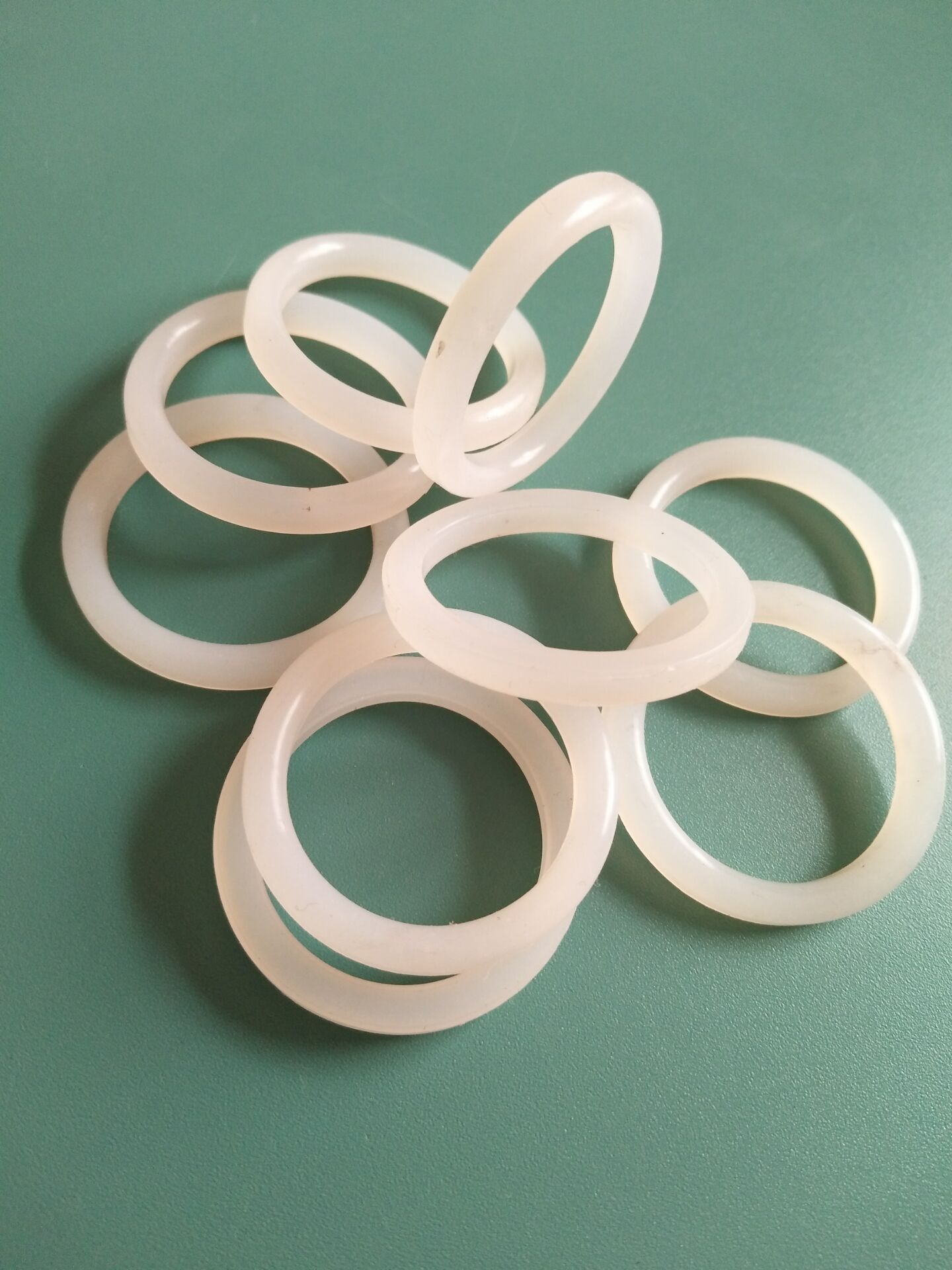 厂家直销 硅胶o型圈 标准件硅胶密封圈 白色紧固垫圈