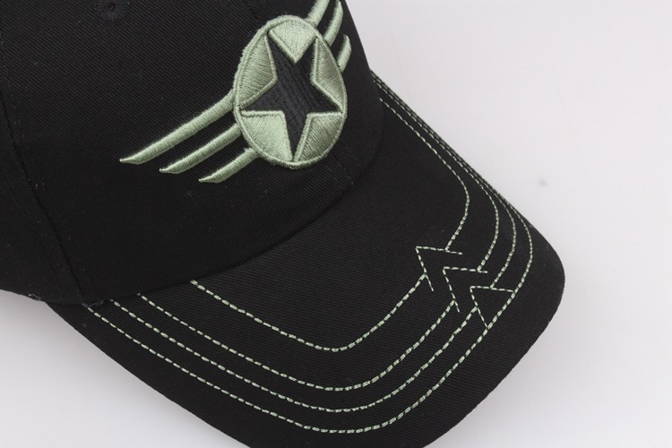 Cotton Five-Pointed Star Camouflage Hat Tactical Baseball Cap Camouflage Hunting Fishing Hat Outdoor Sun-Poof Peaked Cap