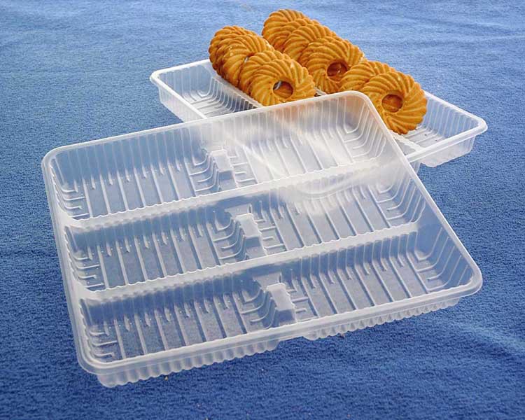 塑料饼干托盘通用食品塑料托盘安全饼干托盘塑料盒子厂家定制