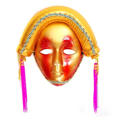 节日派对爱新奇万圣节化妆舞会面具公主威尼斯表演彩绘女a1歌剧皇