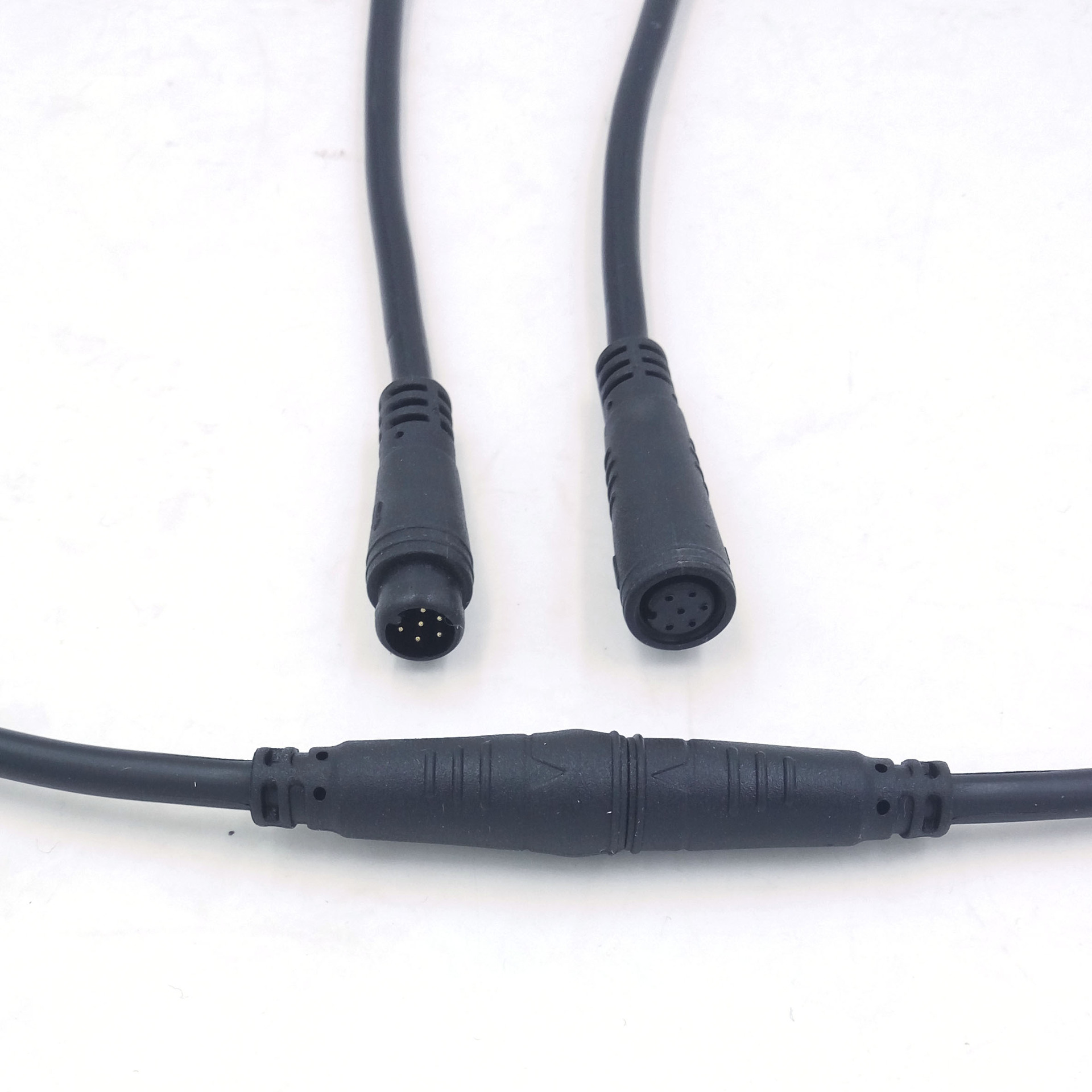 产地货源 防水公母插头连接器 信号传感器线束 m8共享单车连接线