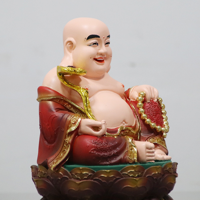 树脂佛像厂低价批发供应小佛像 家庭供奉弥勒笑佛 三宝佛量大从优