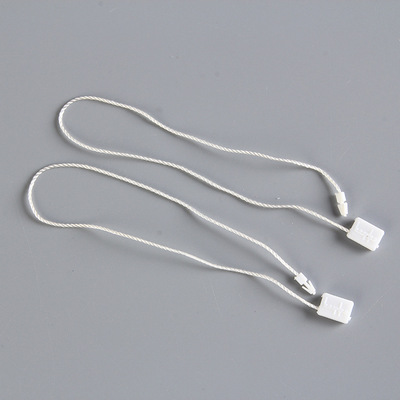 厂家直销白方块吊粒吊绳子母扣挂绳通用方块扣塑料头挂绳