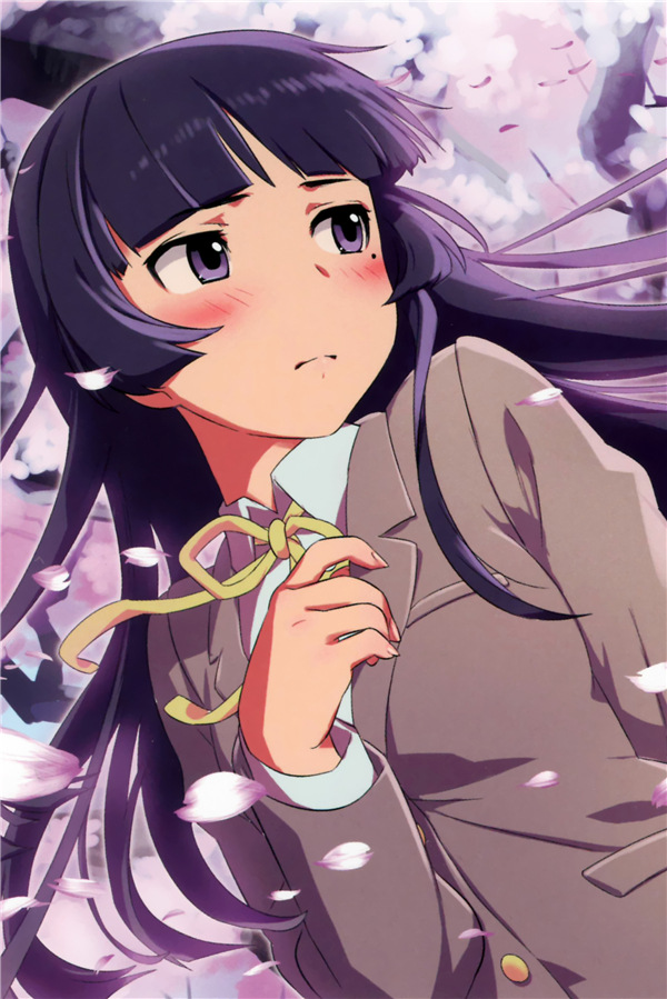 俺妹黑猫动漫挂画卷轴画40*60与60*90cm两款多图可选