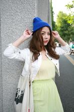 韩版秋冬天保暖针织帽BIGBANG GD纯色光板毛线帽潮男女士套头帽子