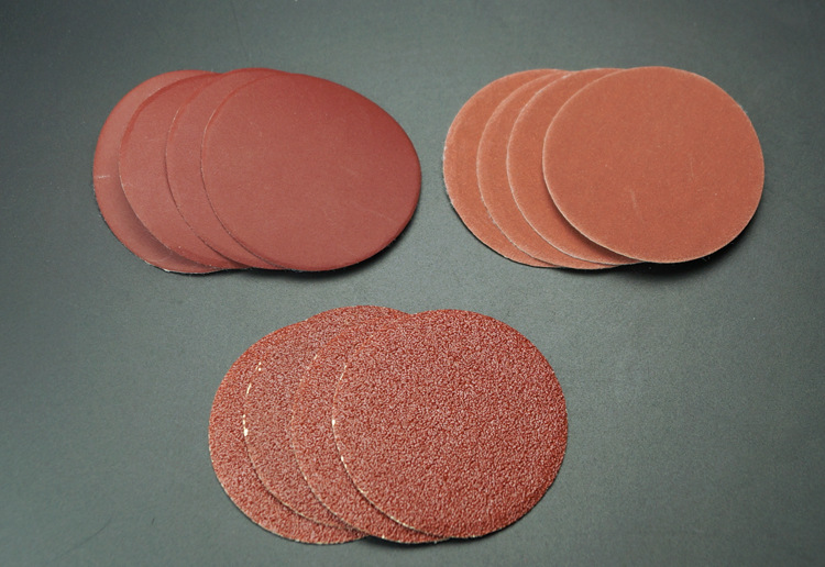 植绒砂纸片 拉绒自粘圆形砂纸片 微型车床抛光纸打磨片 直径70mm
