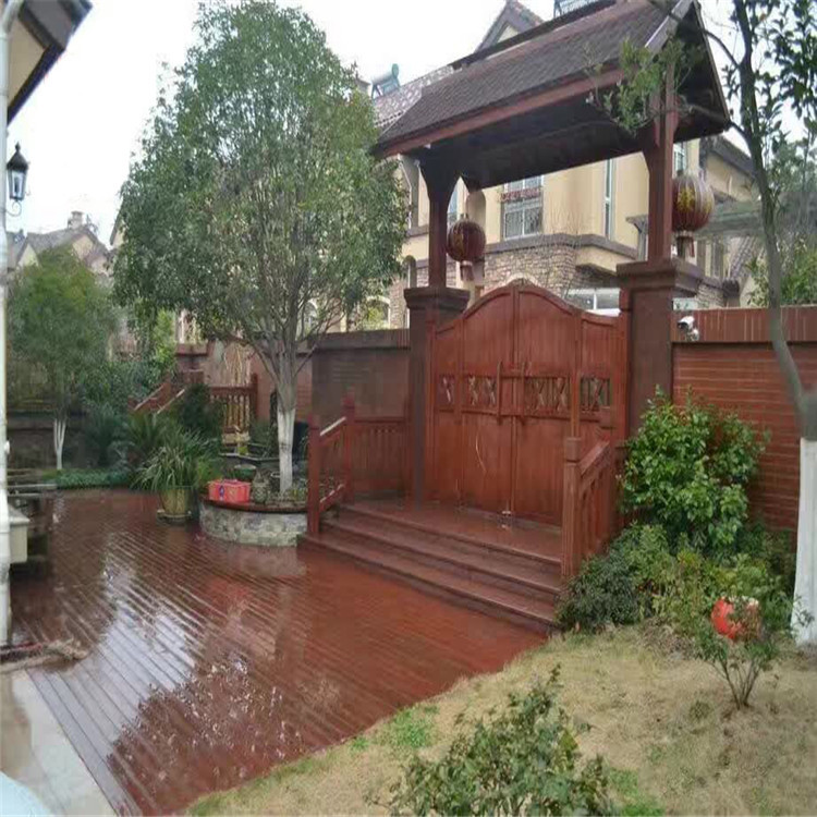 厂家直销防腐木凉亭花架门碳化木花园门院牌坊农家乐实木门楼牌坊