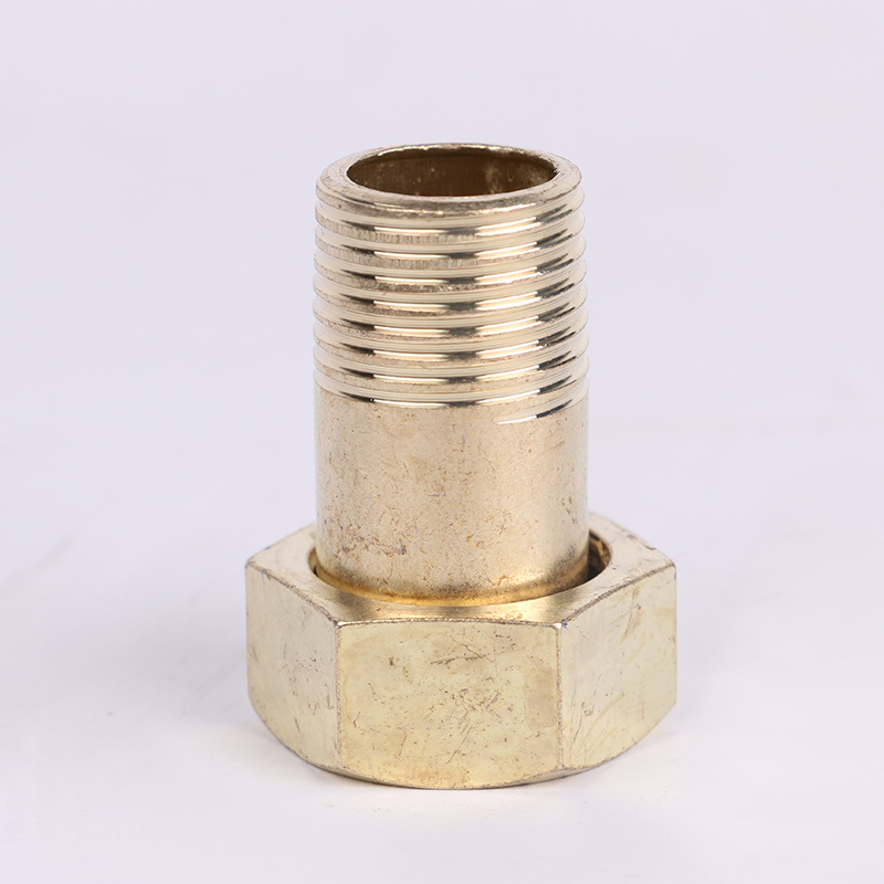 厂家批发全铜水表接头4分6分1寸外丝铜水表活接 加厚纯铜水泵接头