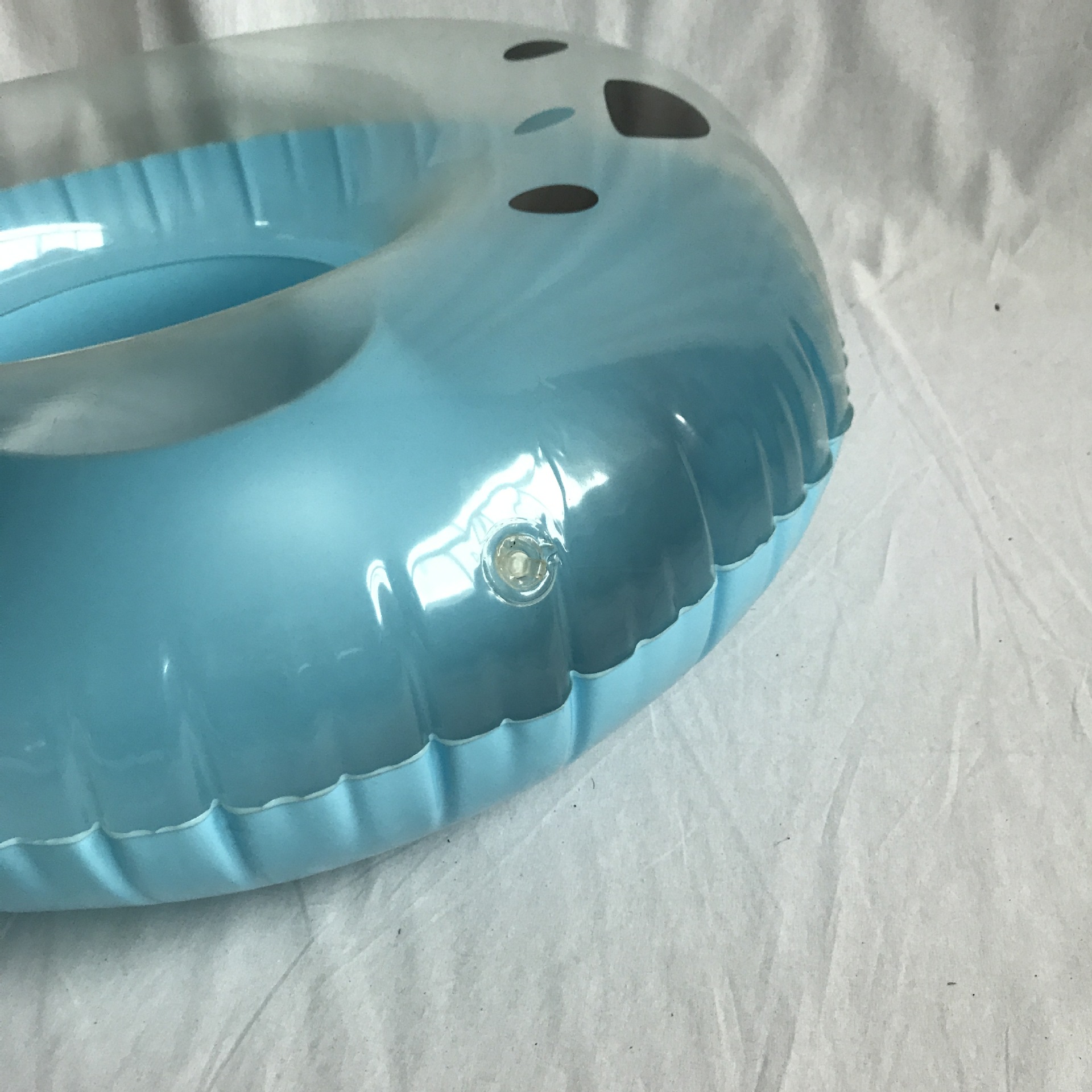 厂家定做 pvc充气水滴游泳圈 吹气水泡圈 充气广告用品 oem