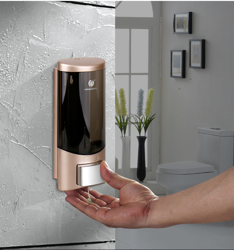 家用厨房皂液器壁挂卫生间皂液盒洗手液瓶挤压器浴室洗发沐浴液瓶