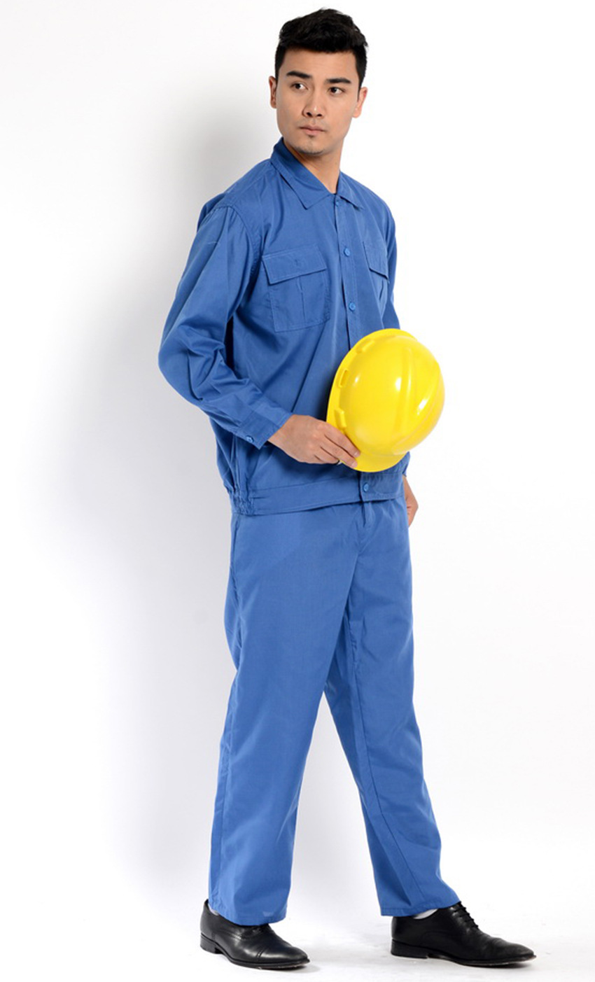 斜纹短袖工作服 保安服 夏季全棉短袖男女劳务工作服