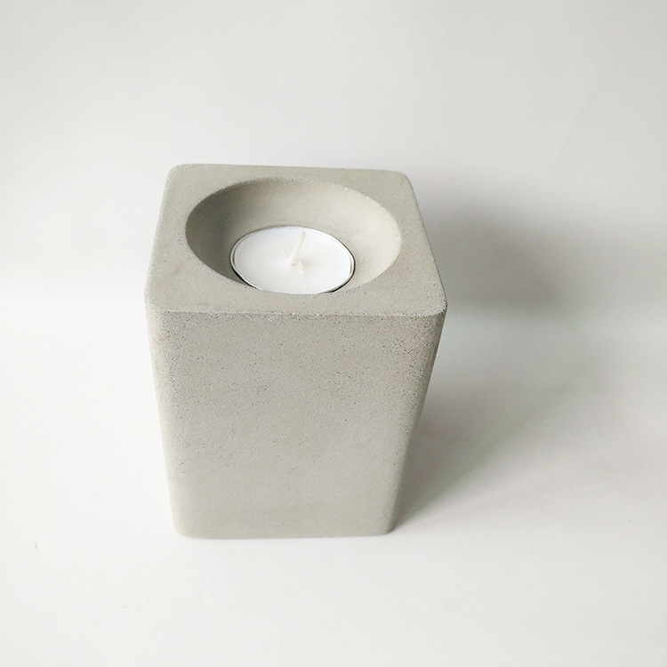 水泥烛台水泥蜡烛杯环保出口水泥杯水泥花插花盆摆件水泥工艺品