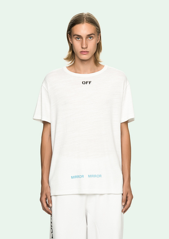 欧美潮牌ow纯棉短袖男女街潮转轮印花t恤青少年圆领短t打底衫