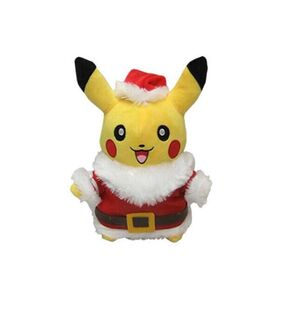 宠物小精灵圣诞老人礼物神奇皮卡丘可爱礼品毛绒玩具一件代发