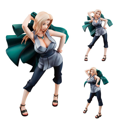 火影忍者 五代目火影 疾风伝 千手 纲手 披风 木叶三忍 盒装手办