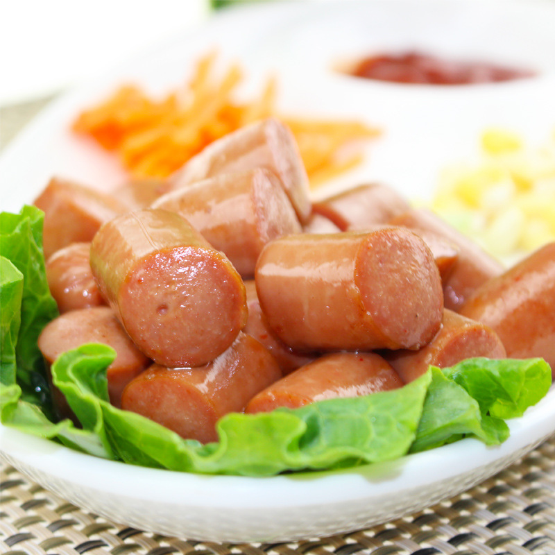 特价山谷厨师牌高级鸡肉肠32包 火腿香肠 冷冻食品批发代理