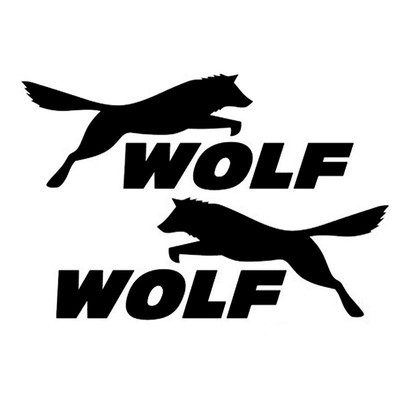 个性 汽车装饰贴小狼 wolf 汽车改装纸划痕车贴侧门贴油箱贴订做