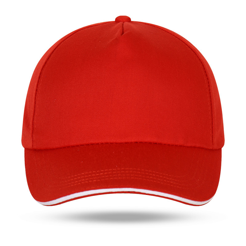 魔术贴光板棒球帽韩版弯檐鸭舌帽子男女潮纯白色运动