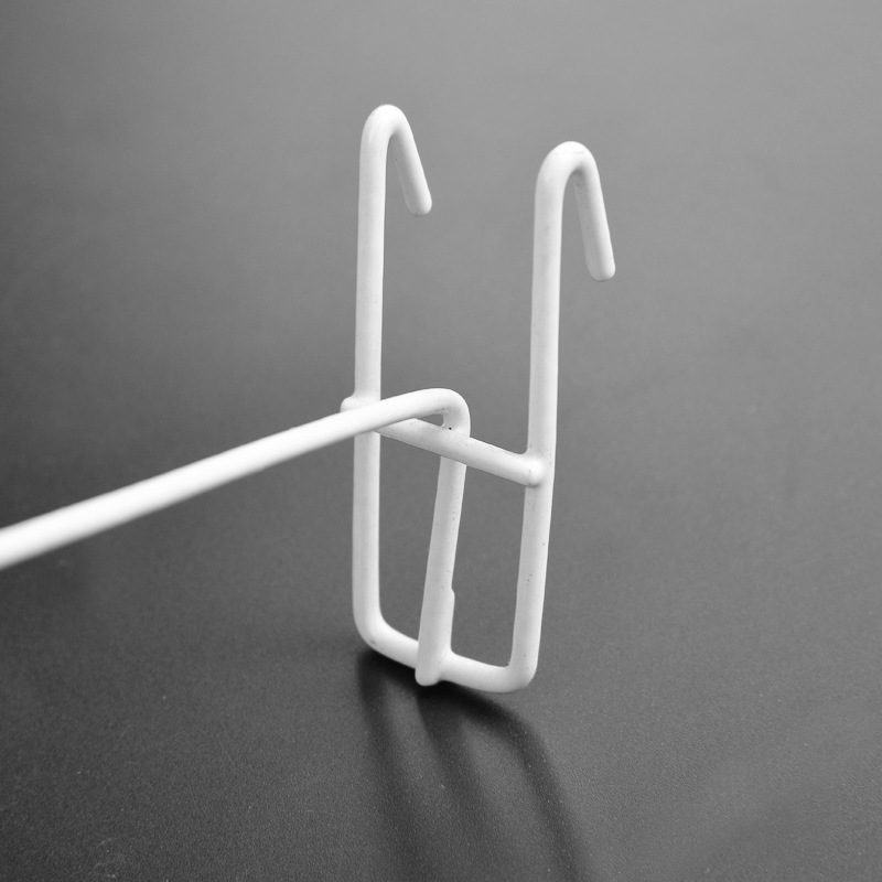 超市货架黑色白色网片挂钩铁丝钩双脚钩网钩手机饰品配件挂钩