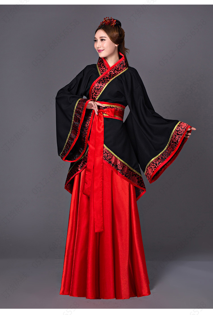 古装中国风传统汉服女2016年新款复古成人礼服 影楼摄影写真服装