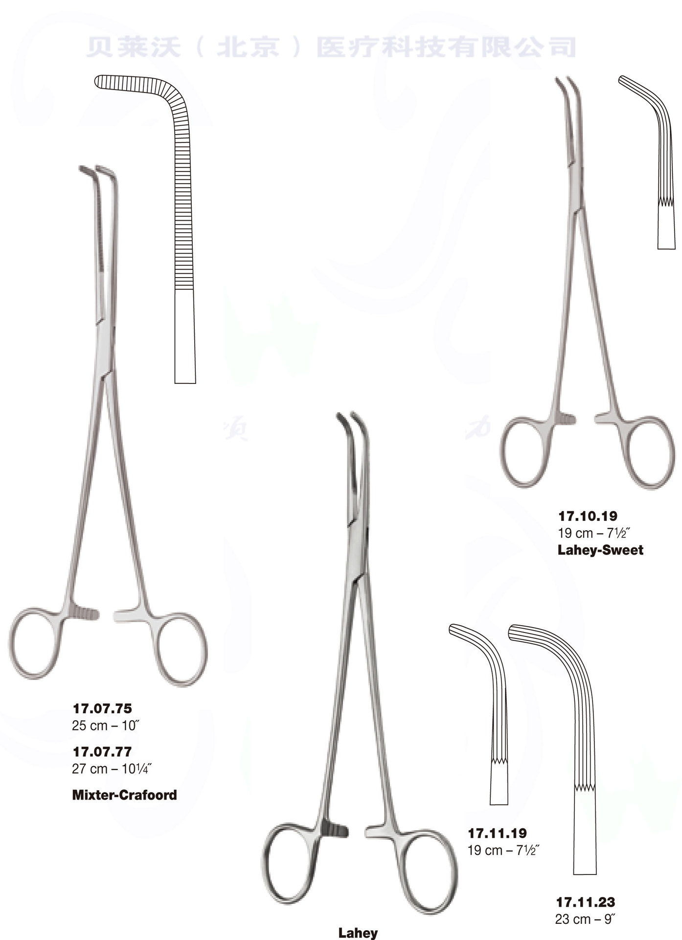 止血钳bengolea artery forceps belevor加工定制器械价格优惠