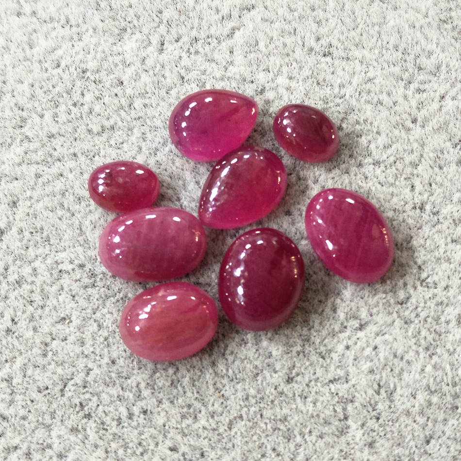 天然 无烧 红宝石 裸石戒面光面 3级天然红宝石 裸石 厂家直销