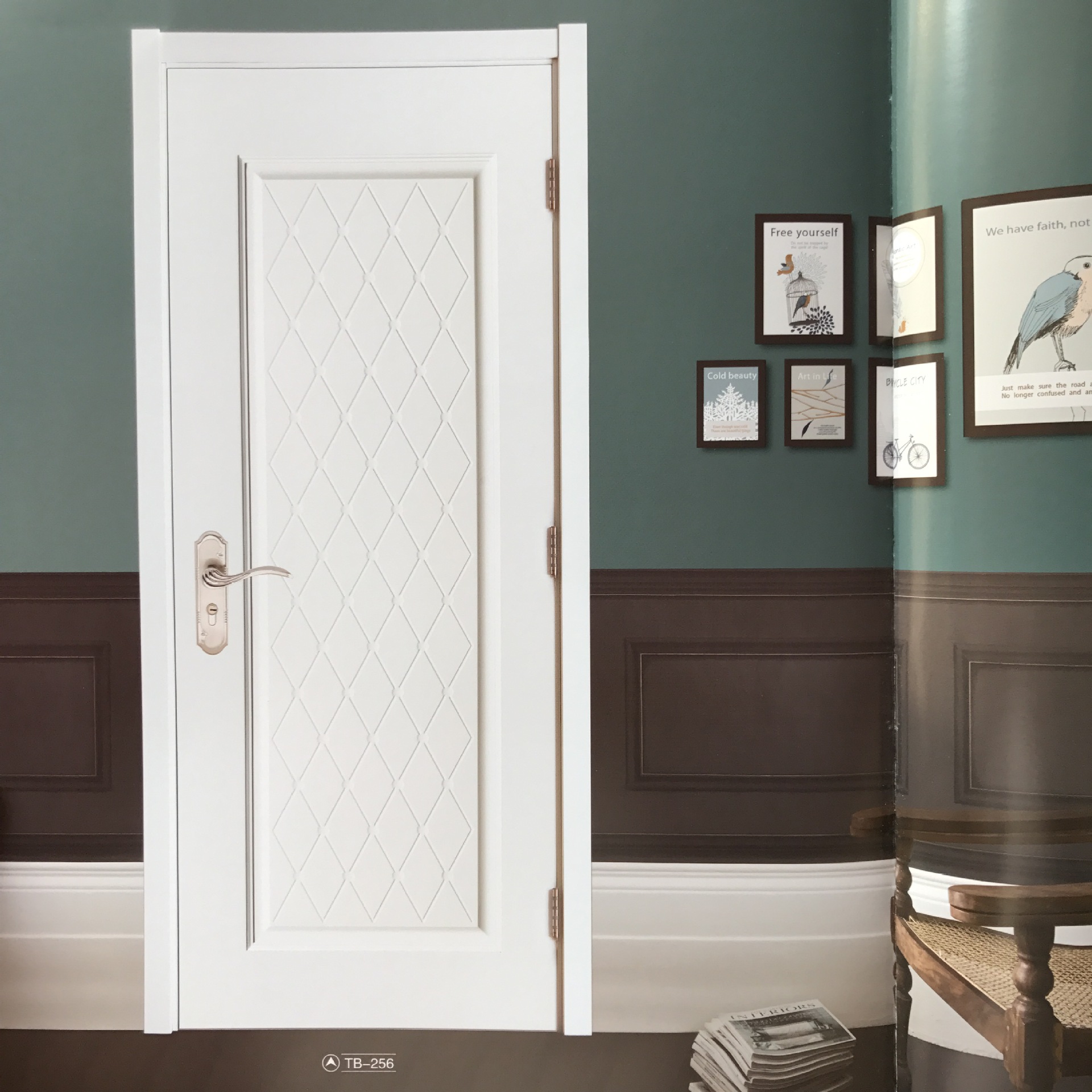 供应白色木门现代简约室内隔音门实木复合烤漆套装门全屋定制卧室