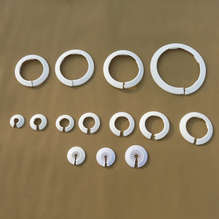 暖气管道装饰圈护口遮丑盖排水管装饰圈管道装饰盖塑料 pvc装饰圈