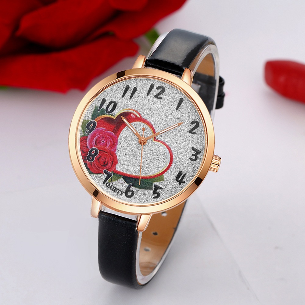 个性手表 爱心表盘石英表 花都心形 gaiety 品牌时装表厂家直销