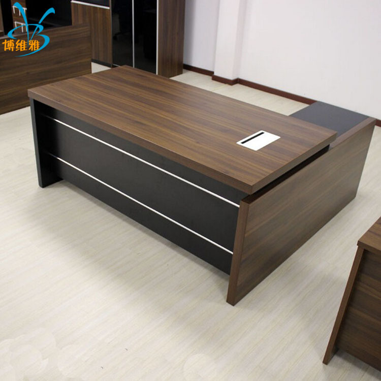 胡桃木实木茶桌奥坎原木大板老板办公书桌花梨木茶台餐桌整板定制-报