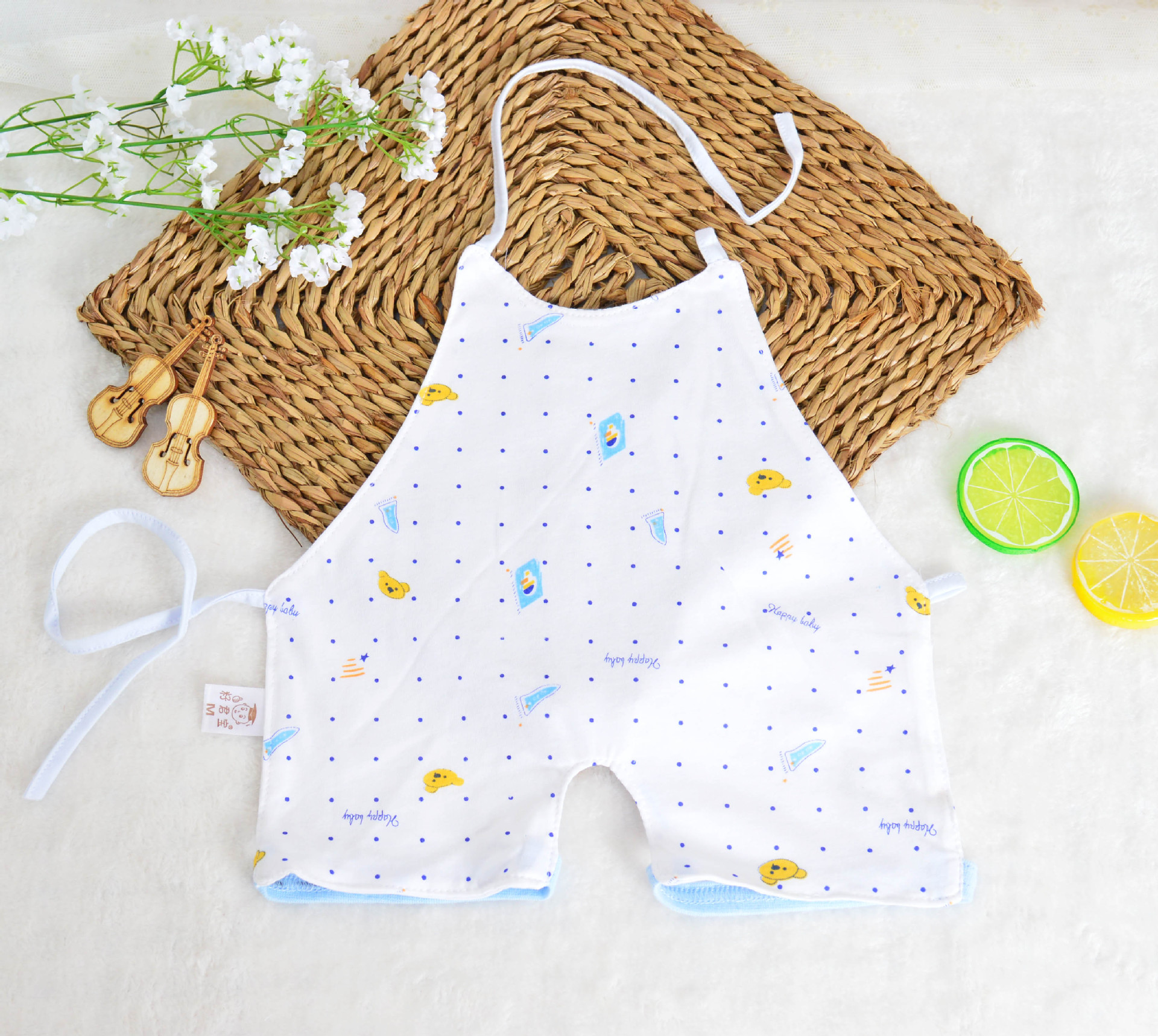 夏季儿童肚兜纯棉薄款婴儿连腿肚兜卡通宝宝全棉连脚肚兜厂家直销