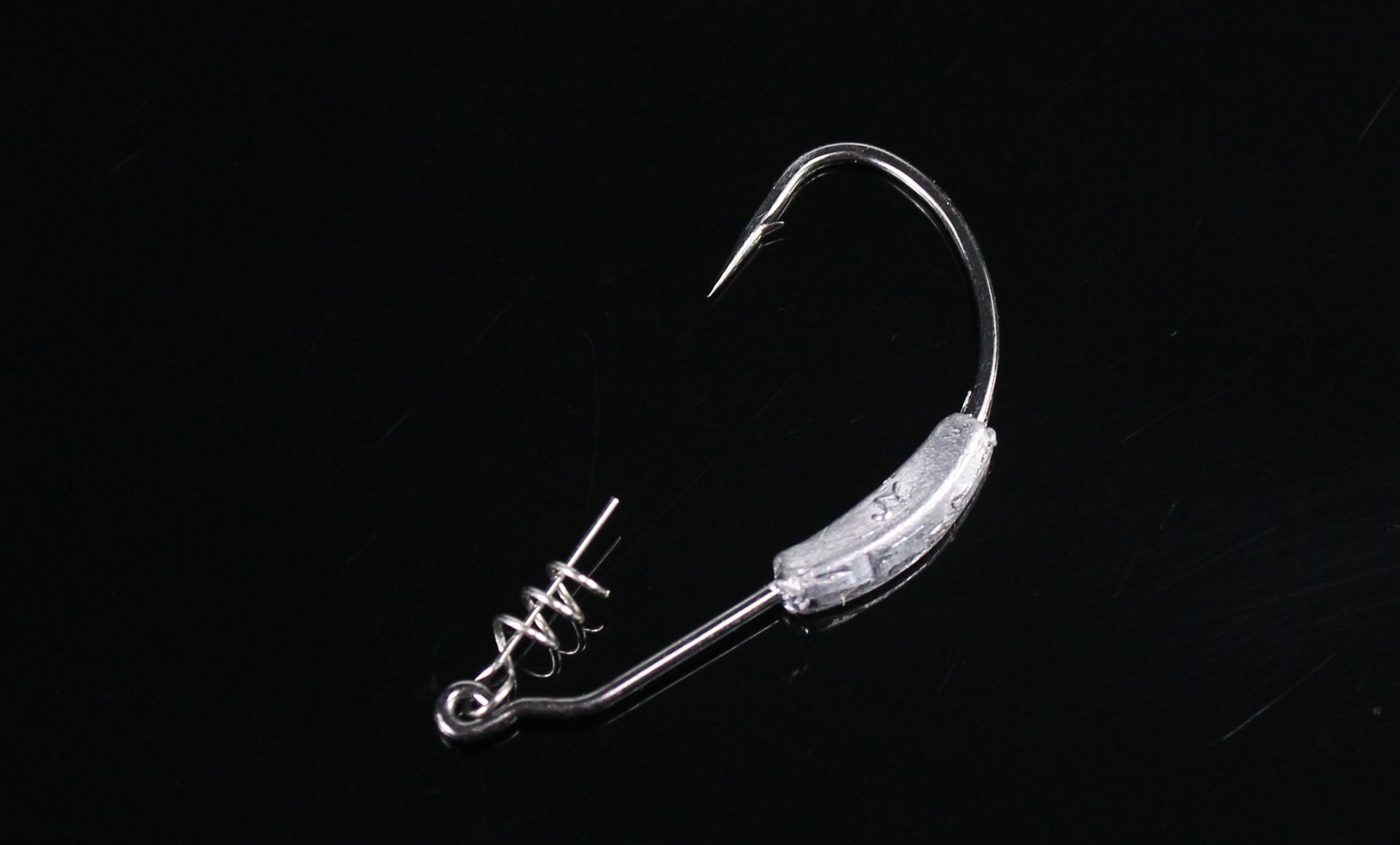 带铅曲柄钩 2g/2.5g/3g/5.25g/7g 带弹簧 路亚软饵防挂底鱼钩