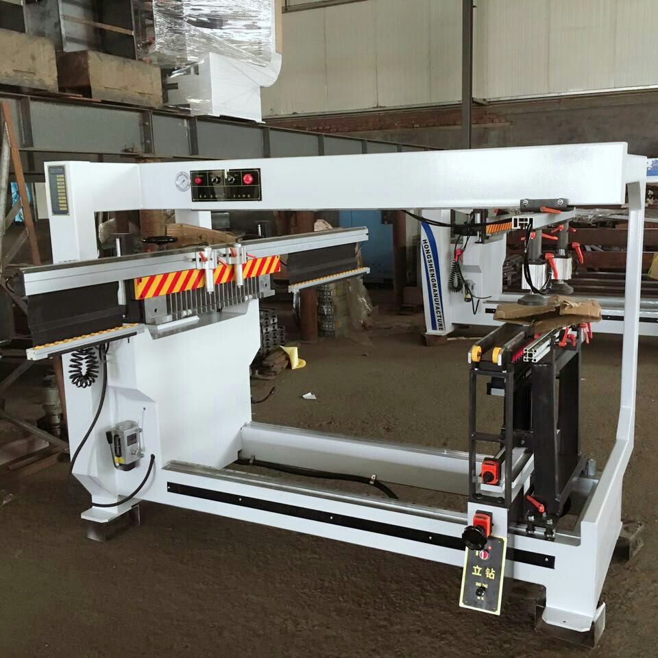 青岛厂家直销 木工机械 排钻机 高精准定位 木工排钻 三排钻