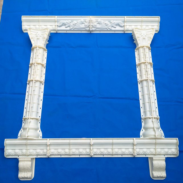 专业批发 14寿桃带花方窗套模具 窗边线条塑料模型模具