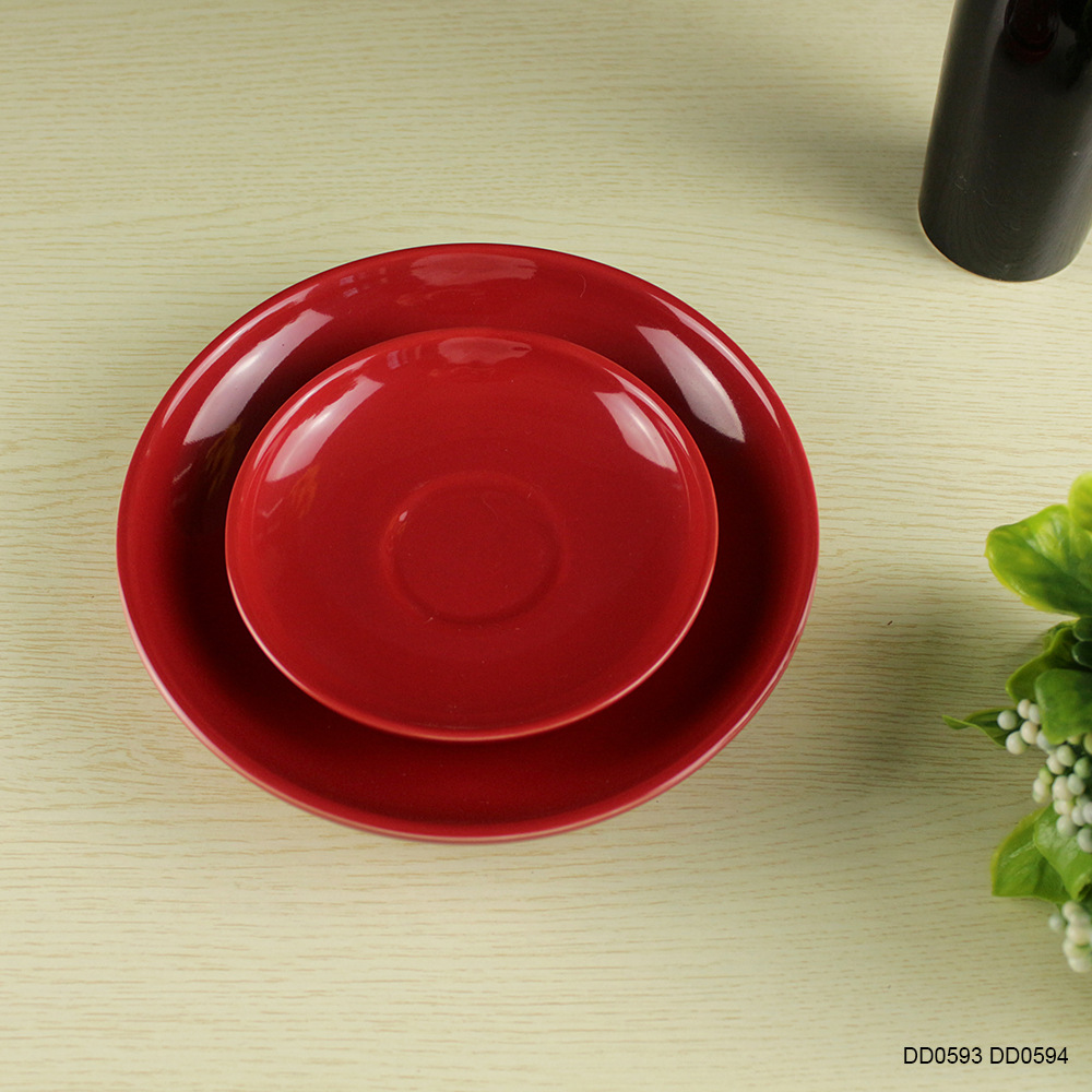 创意日式陶瓷圆碟子盘子 来样定制圆形日式