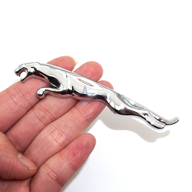 金属豹子车标 美洲豹3d立体金属车贴 对装出售