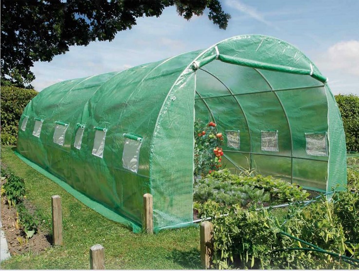 花园暖房镀锌纯钢骨架户外温室大棚种花种菜保温棚植物爬藤架